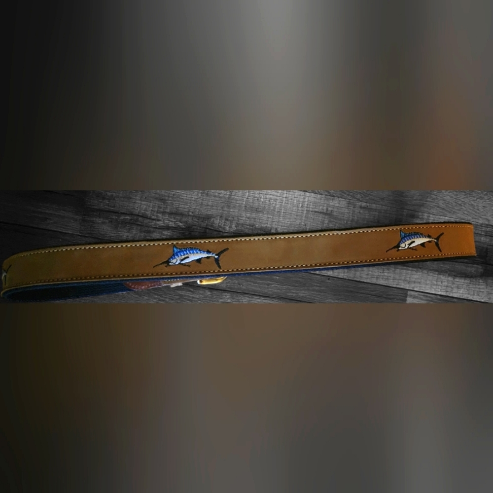 Reversible Leather and Canvas Belt